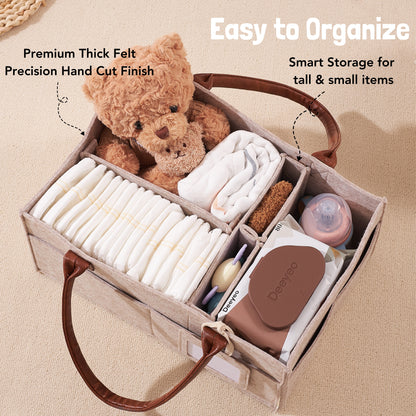 Felt Diaper Caddy Organizer