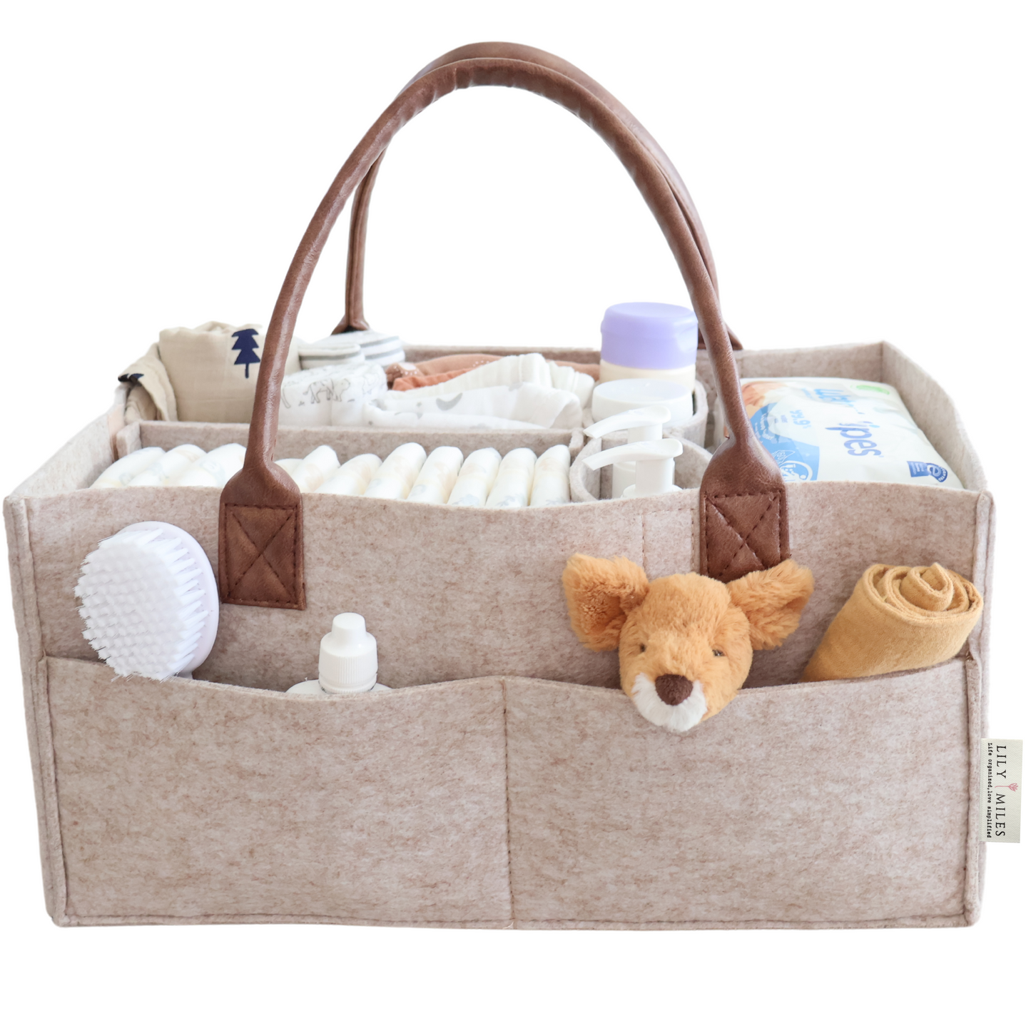 Felt Diaper Caddy Organizer